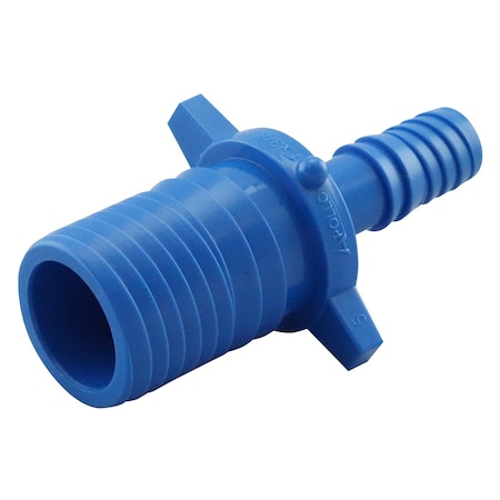 1 In. Polypropylene Blue Twister Insert X MPT